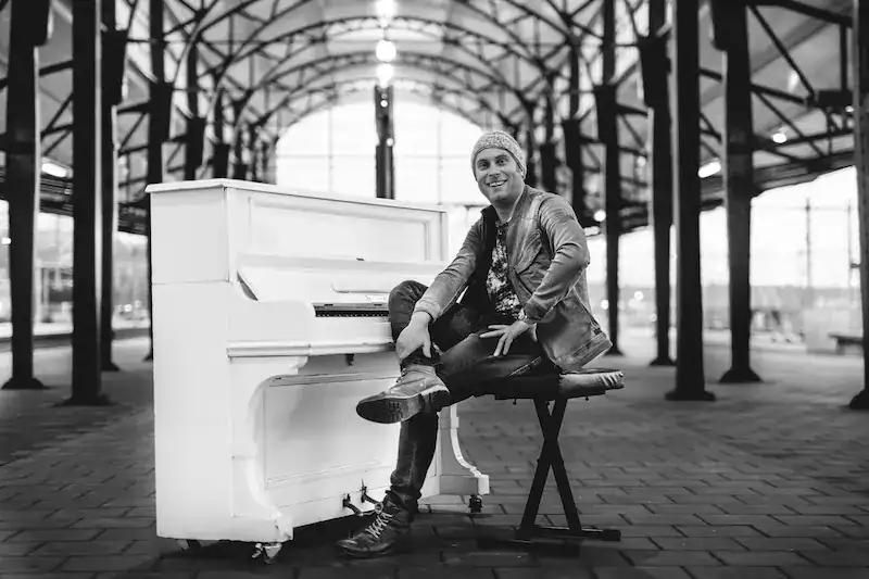 Live optreden van De Pianoman